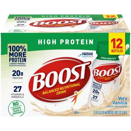 BOOST Boost High Protein Vanilla RTD Adult Nutritional Beverage 8 oz., PK48 00041679280225